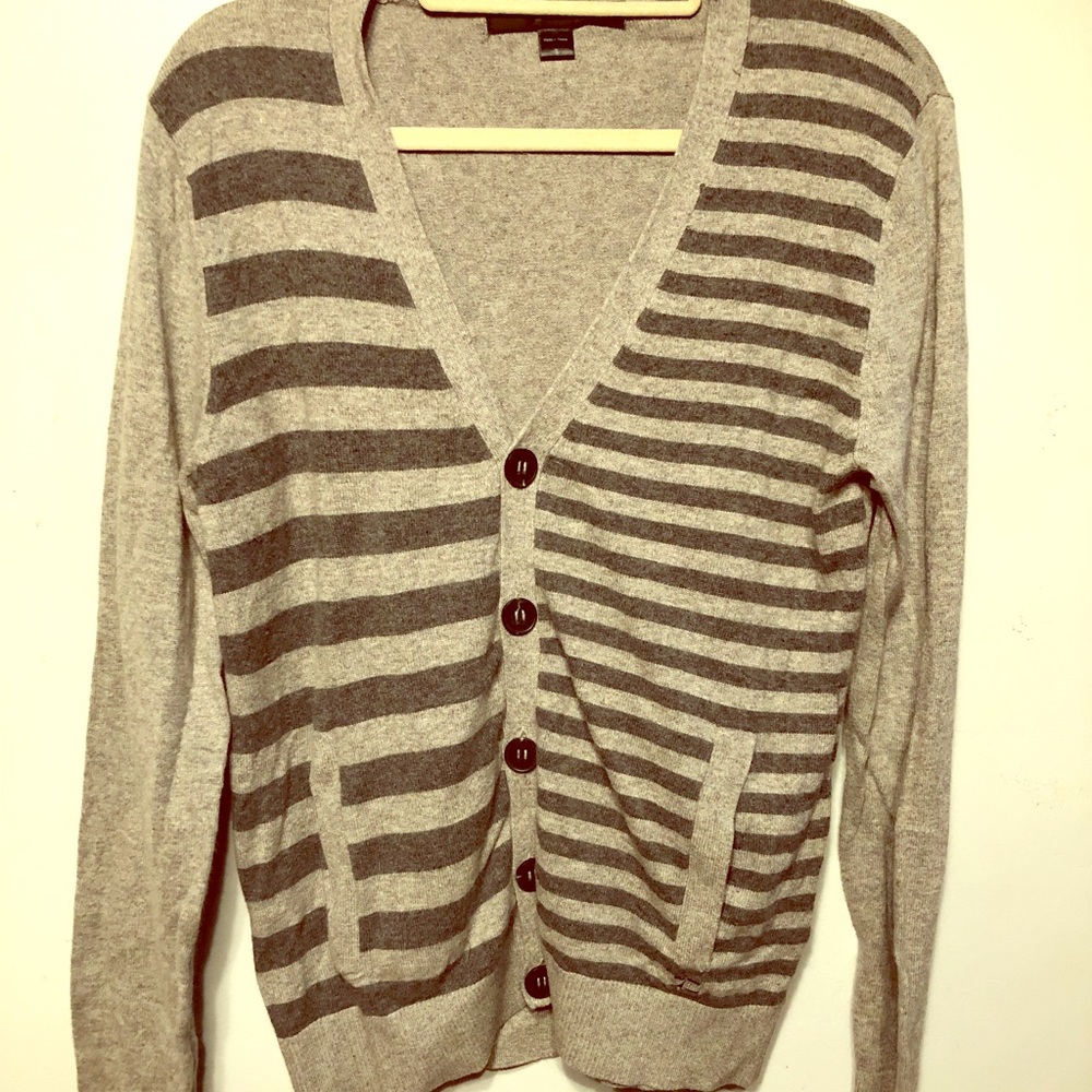 Joe’s jeans men’s gray cardigan small cozy pockets